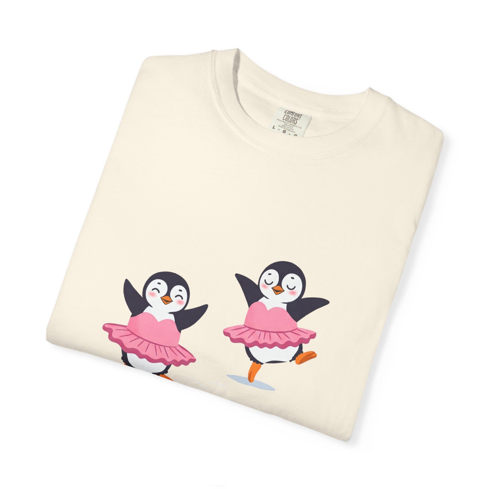 Ballerina Penguin Cute Unisex T-shirt, Animal Lover Gift Tee, Funny Dance Shirt, Pet Lover Gift, Penguin & Ballerina Tee