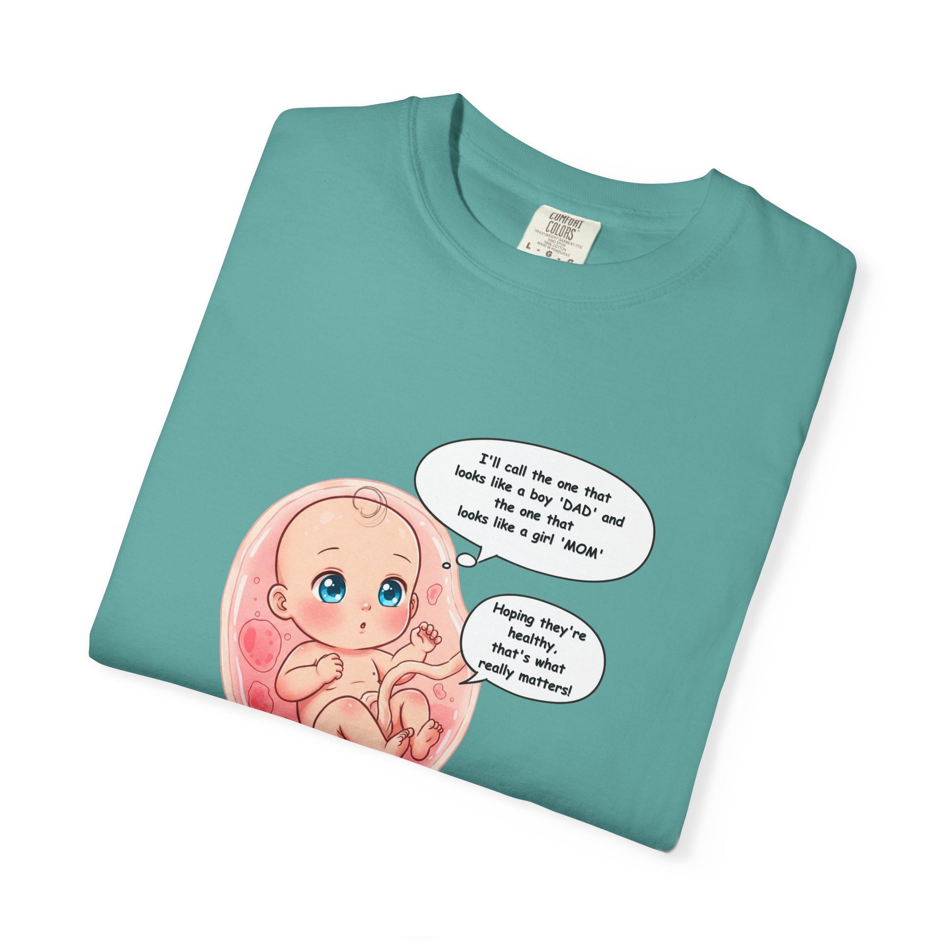 Comfort Colors® Baby in Womb T-Shirt - Cute Pregnancy Announcement Tee, Unisex Tee, Gender Neutral Shirt, Maternity Apparel, Expecting Mom
