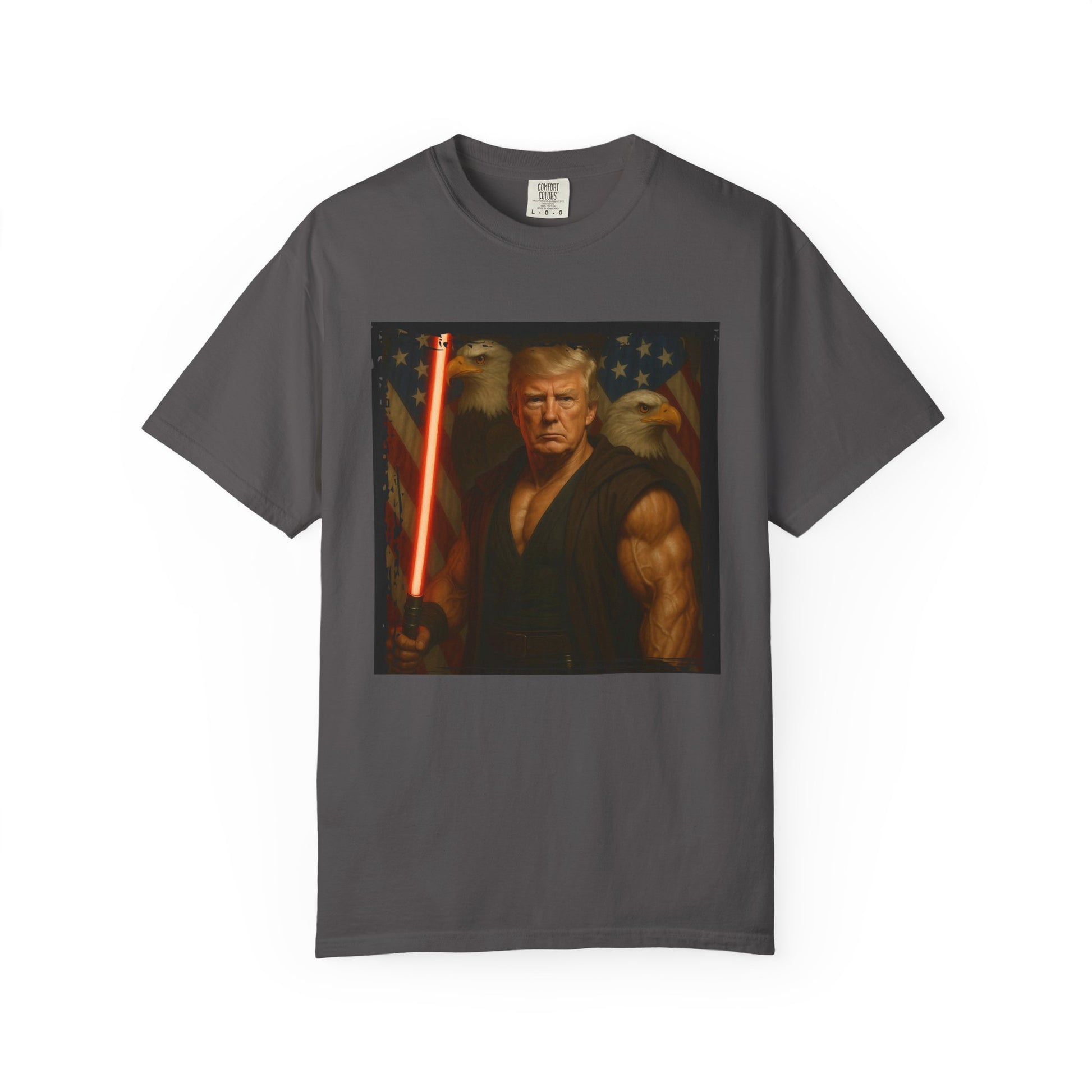 Comfort Colors® Star Wars Jedi Trump T-Shirt, Patriotic Fan Art Shirt, Unisex Garment-Dyed Top, Gifts for Sci-Fi Fans