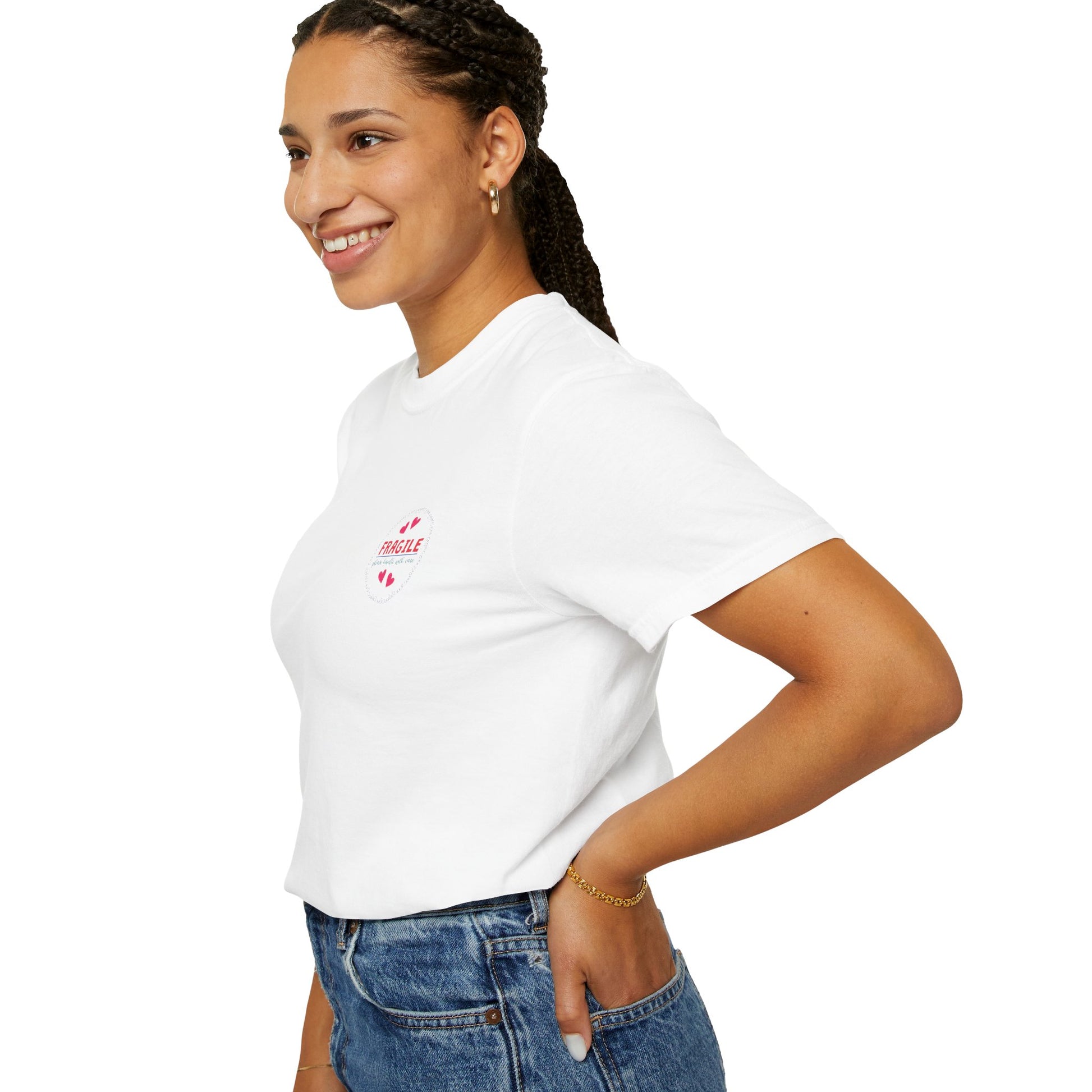 Comfort Colors® Fragile Handle with Care Feminist Shirt, Unisex Tee, RGB Quote Apparel, Women Power Gift, Gender Equality Top