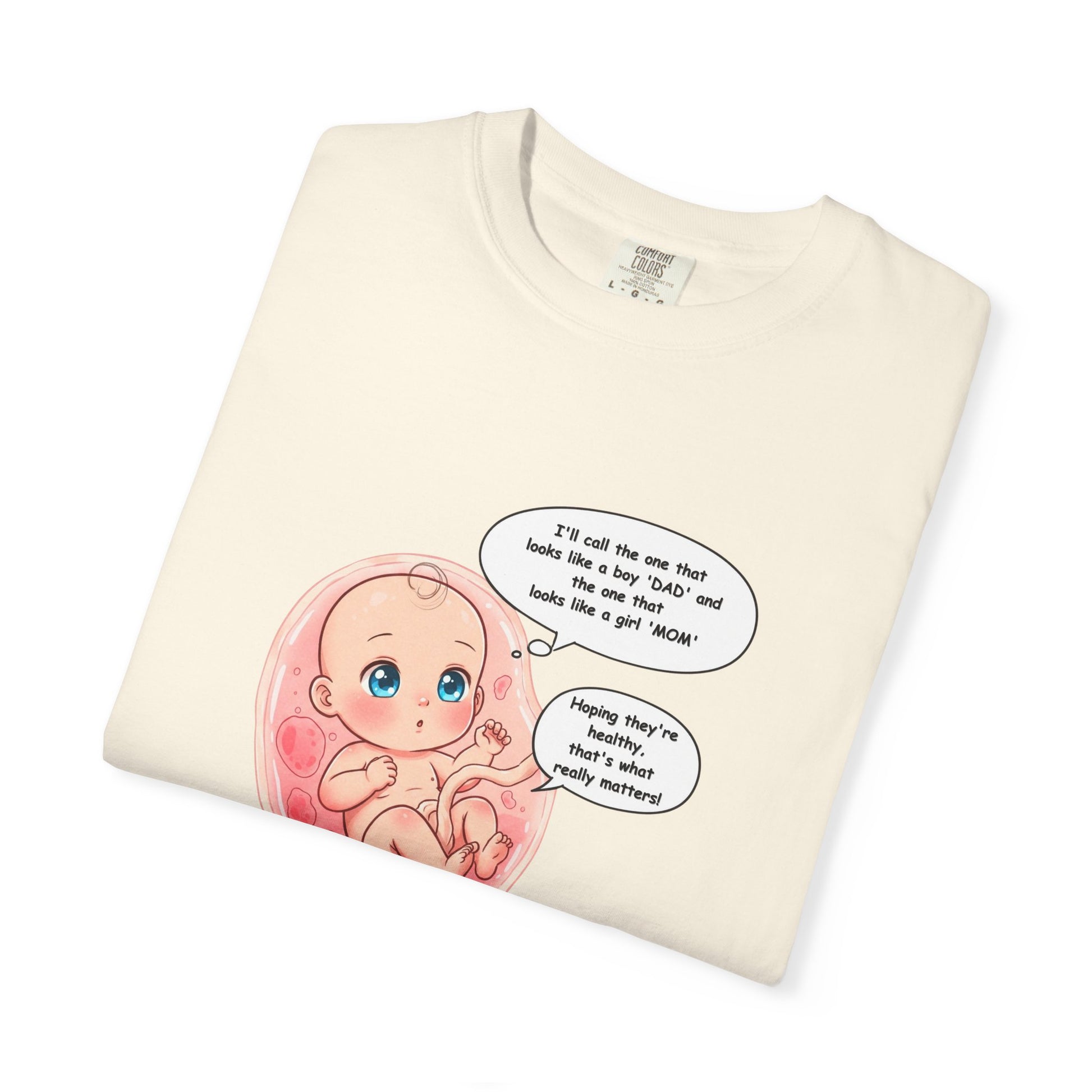 Comfort Colors® Baby in Womb T-Shirt - Cute Pregnancy Announcement Tee, Unisex Tee, Gender Neutral Shirt, Maternity Apparel, Expecting Mom