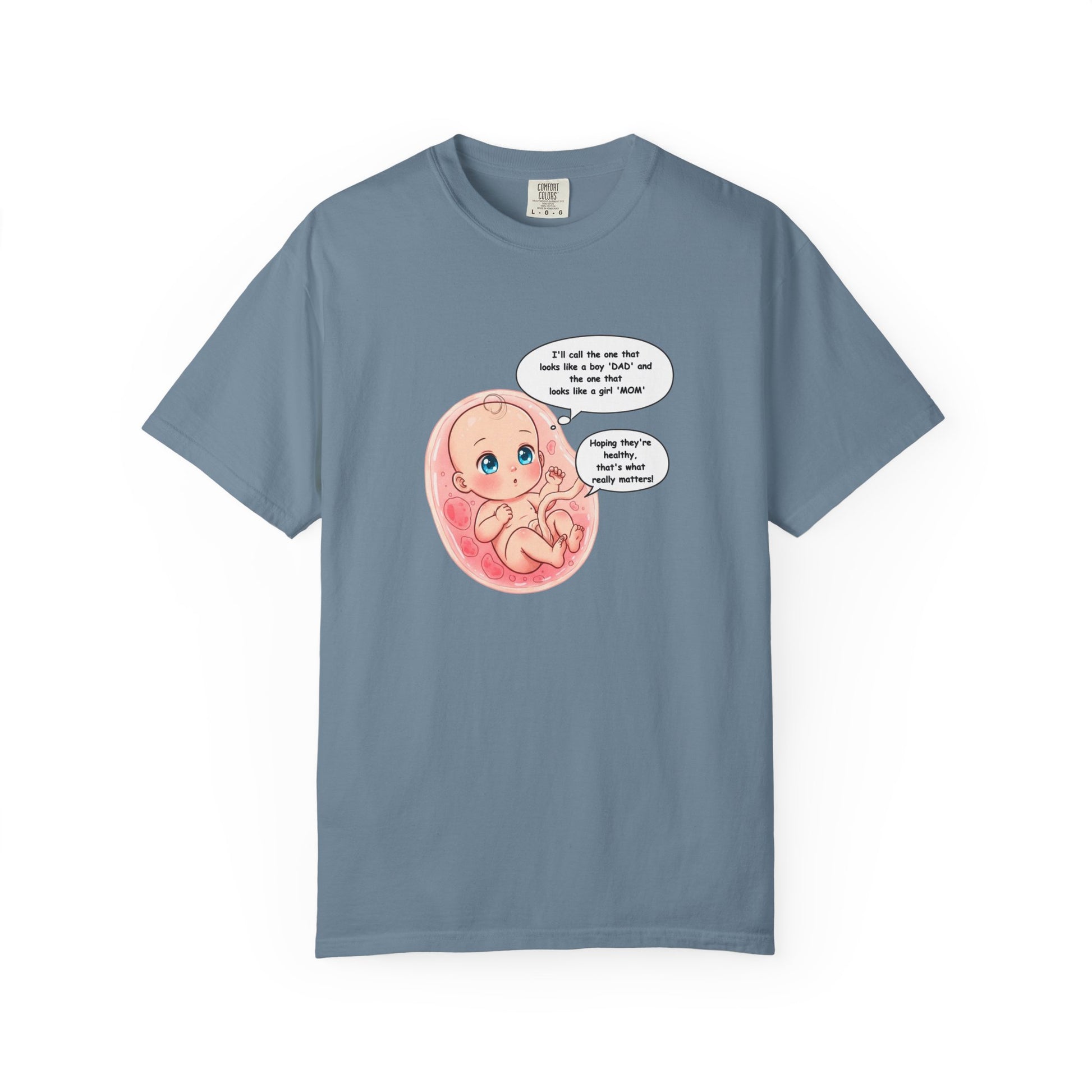 Comfort Colors® Baby in Womb T-Shirt - Cute Pregnancy Announcement Tee, Unisex Tee, Gender Neutral Shirt, Maternity Apparel, Expecting Mom