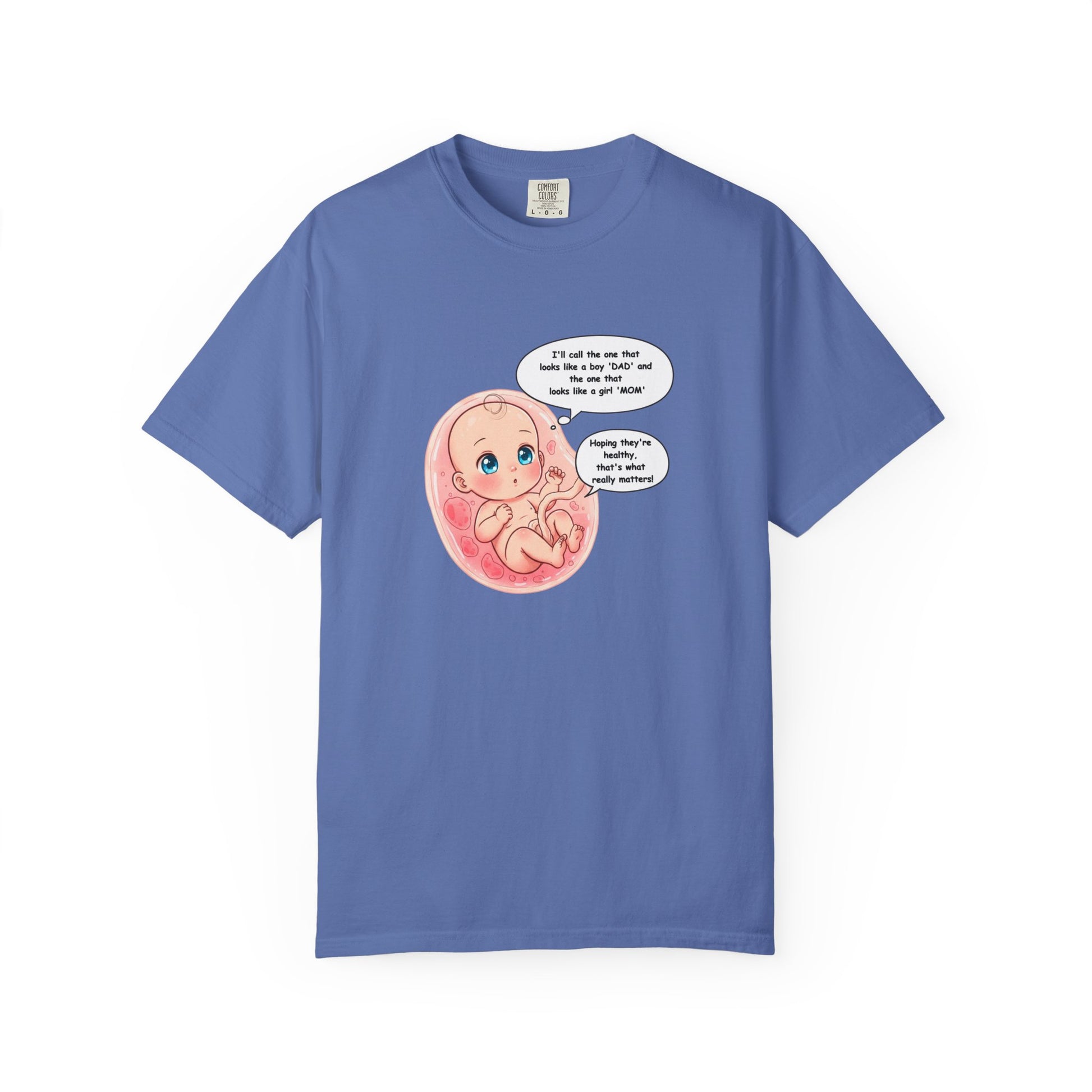 Comfort Colors® Baby in Womb T-Shirt - Cute Pregnancy Announcement Tee, Unisex Tee, Gender Neutral Shirt, Maternity Apparel, Expecting Mom