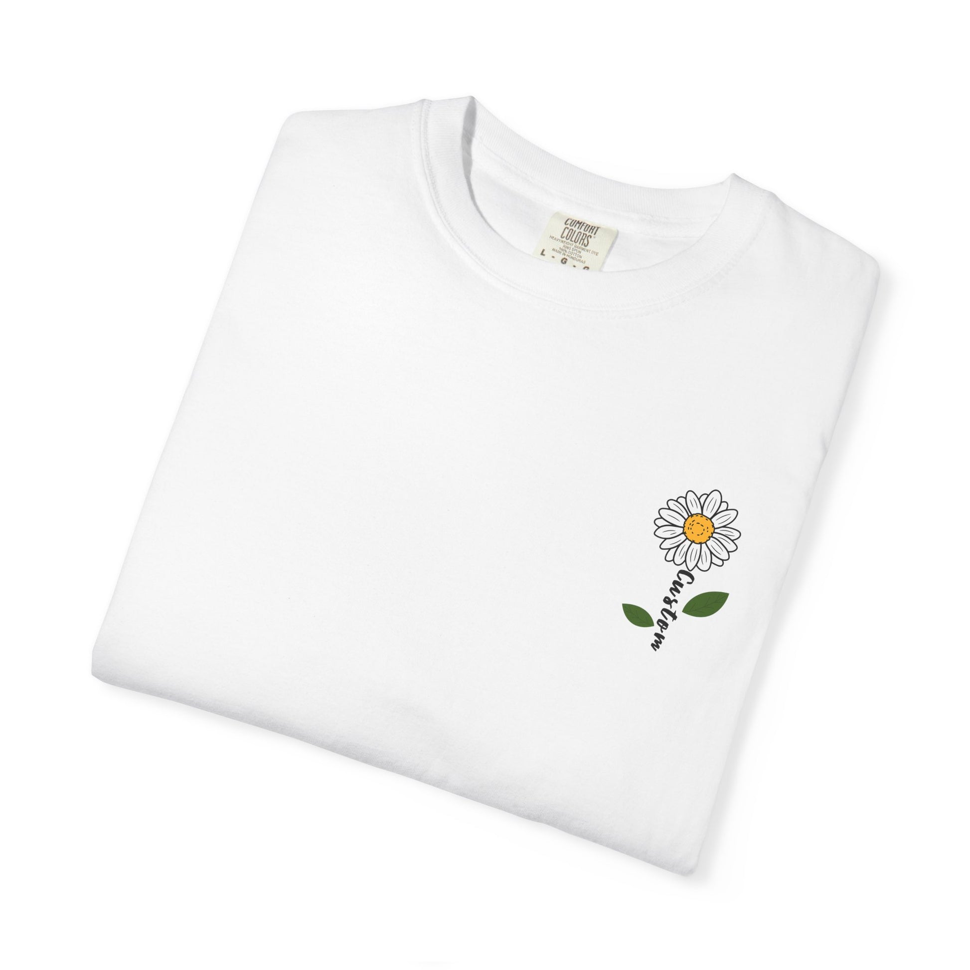 Comfort Colors® Custom Daisy T-Shirt, Floral Tee, Personalized Gift for Her, Nature Inspired Tee