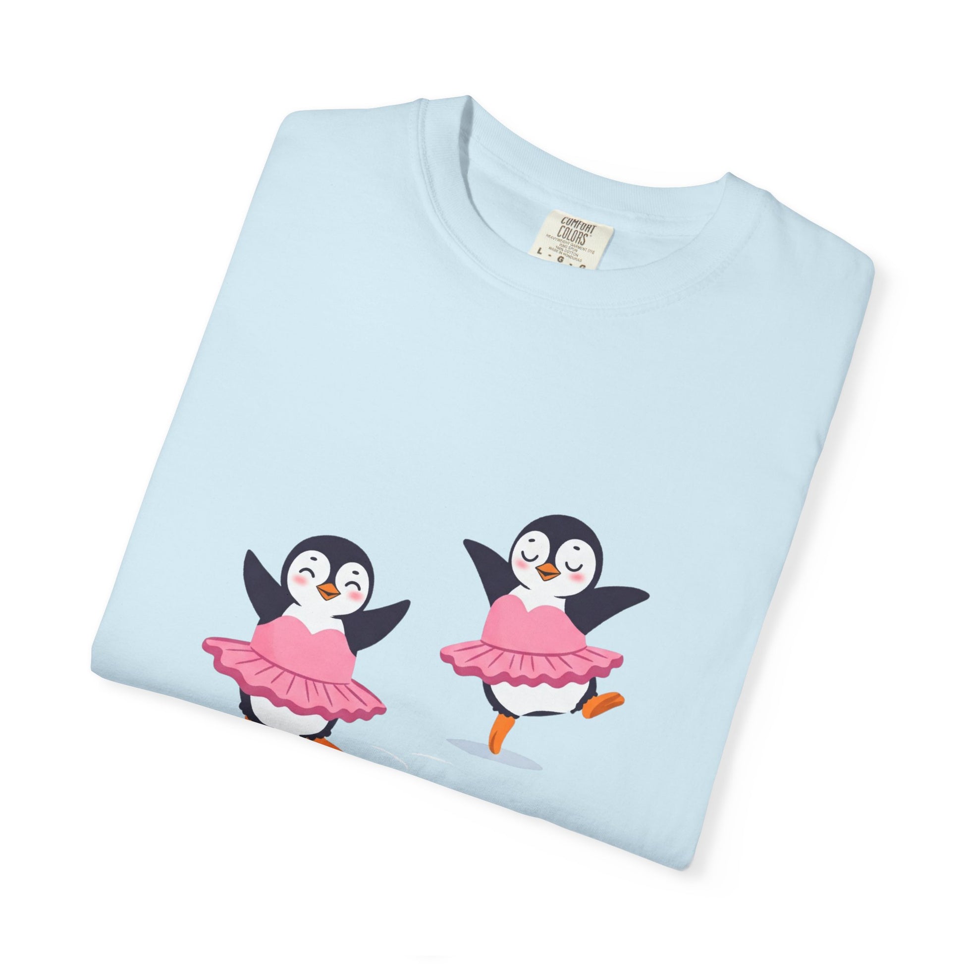 Ballerina Penguin Cute Unisex T-shirt, Animal Lover Gift Tee, Funny Dance Shirt, Pet Lover Gift, Penguin & Ballerina Tee