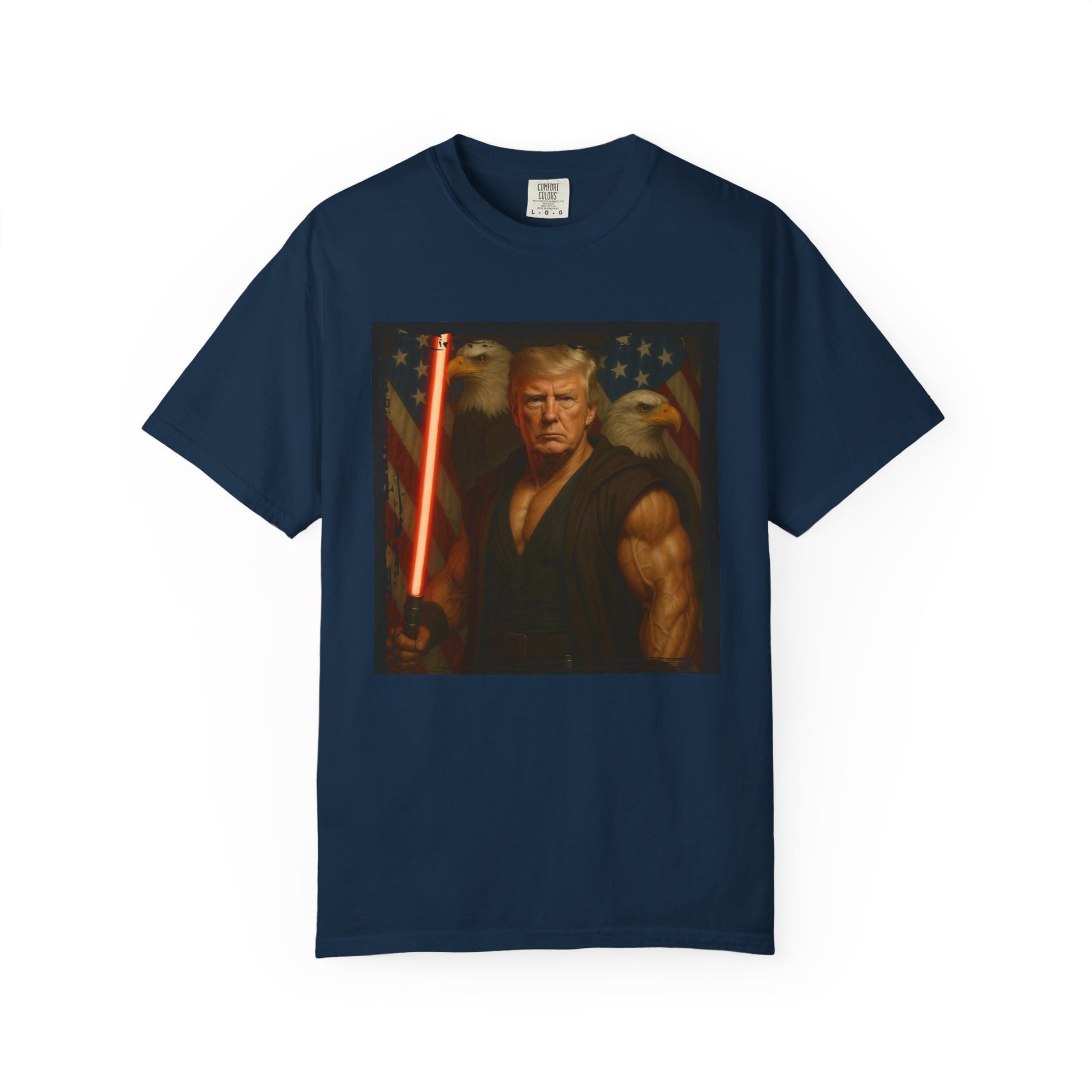 Comfort Colors® Star Wars Jedi Trump T-Shirt, Patriotic Fan Art Shirt, Unisex Garment-Dyed Top, Gifts for Sci-Fi Fans