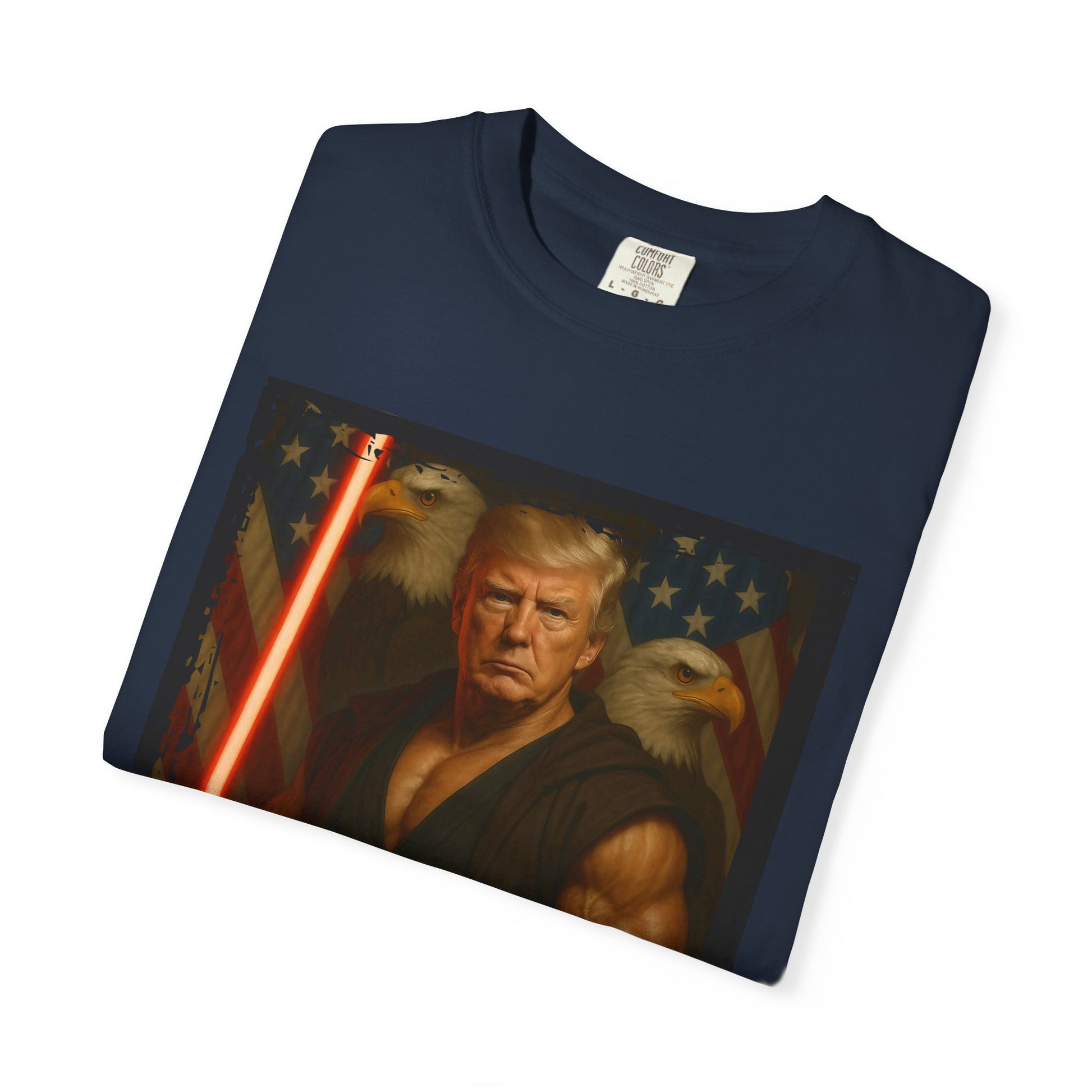 Comfort Colors® Star Wars Jedi Trump T-Shirt, Patriotic Fan Art Shirt, Unisex Garment-Dyed Top, Gifts for Sci-Fi Fans
