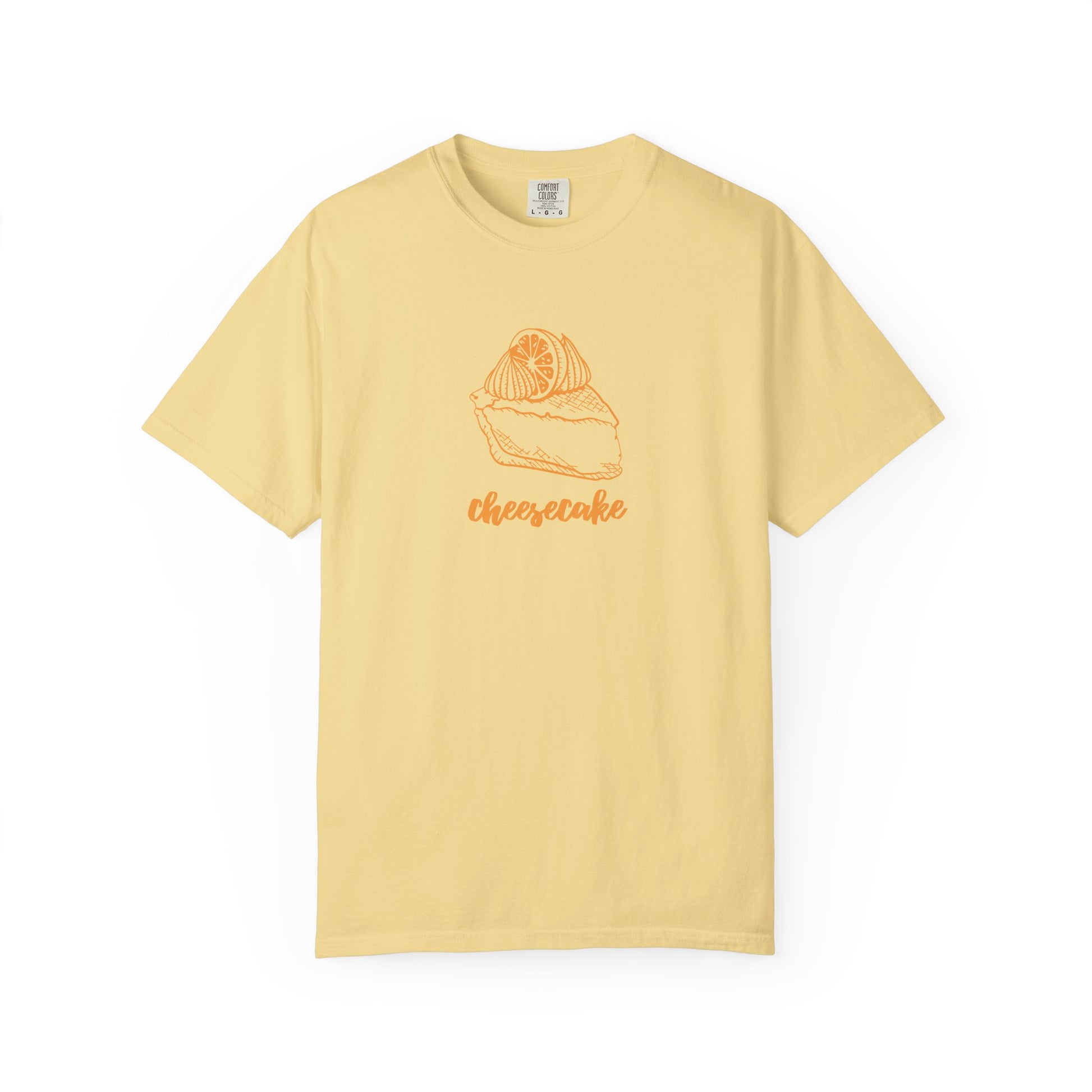 Comfort Colors® Cheesecake T-Shirt - Sweet Foodie Graphic Tee, Foodie Graphic Shirt, Dessert Fan Tee, Baking Gift Shirt, Kitchen Lover